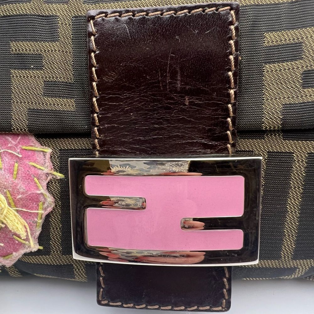 Fendi Zucca Floral Baguette - Picture 8 of 11